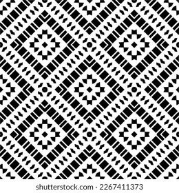 Seamless repeating pattern.Black and 
white pattern  for decor, textile ,fabric,wallpapers and backgrounds.