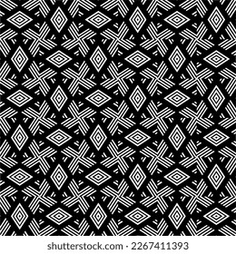 Seamless repeating pattern.Black and 
white pattern  for decor, textile ,fabric,wallpapers and backgrounds.