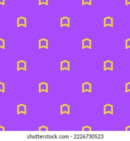 Seamless repeating pentagon up flat icon pattern, lavender indigo and sandstorm color. Background for wedding invitation.