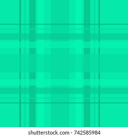 Seamless repeating plaid checkered background pattern in various shades of green