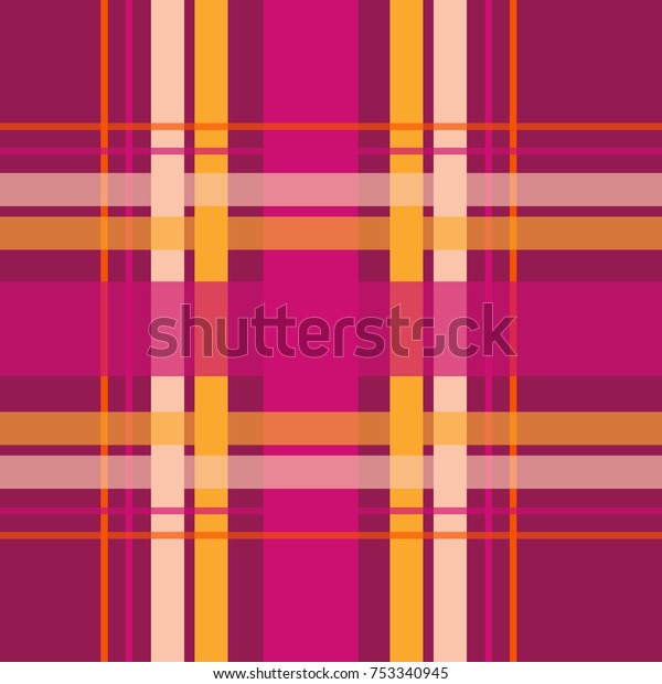 Seamless Repeating Plaid Checkered Background Pattern Stock Image