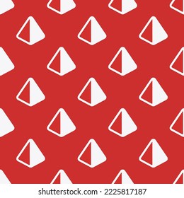Nahtlose Wiederholung des Prismenmusters, persisch rote und weiße Rauchfarbe. Hintergrund für die Geschichte.