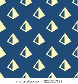Seamless repeating prism sharp flat icon pattern, dark slate gray and blond color. Background for music sheet.