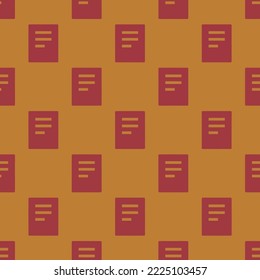 Seamless repeating reader sharp flat icon pattern, copper and smokey topaz color. Background for home screen.