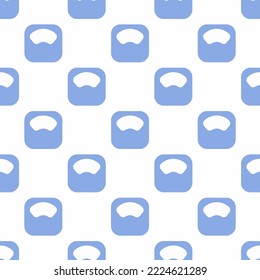 Seamless repeating scale flat icon pattern, white and ceil color. Background for menu.