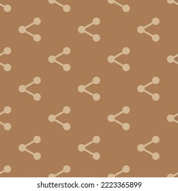Nahtlose Wiederholungen teilen sich soziale flache Symbol-Muster, Gämse und Bräunungsfarbe. Hintergrund für Login-Seite.