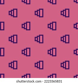 Patrón de ícono plano de tamaño repetido sin inconveniente, color rojo violeta pálido y color índigo persa. Antecedentes de la reunión en línea.