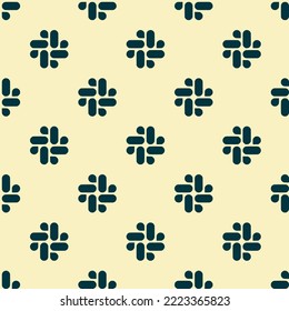 Seamless repeating slack flat icon pattern, eggshell and rich black color. Design for document cover.