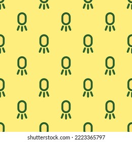 Patrón de icono plano de la luz del hogar inteligente que se repite sin inconvenientes, amarillo suave y color verde del cazador. Diseño para la prueba.