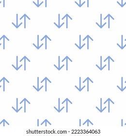 Seamless repeating swap vertical flat icon pattern, white and ceil color. Background for kitchen.