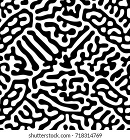 Seamless repeating textile, ink brush strokes pattern in doodle grunge texture style.Handdrawn trendy design, watercolor blotted background for a logo, cards, invitations, posters, banners