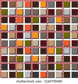 Seamless repeating texture with images of ancient signs and symbols. The image of Anatolian motifs.