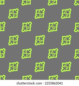 La flecha de mosaico de repetición sin inconvenientes minimiza el contorno del patrón de icono plano de color gris oscuro y gusano de entrada. Fondo para el escritorio.