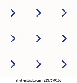 Seamless repeating tiling arrow right l flat icon pattern of linen and st. patrick's blue color. Background for website.