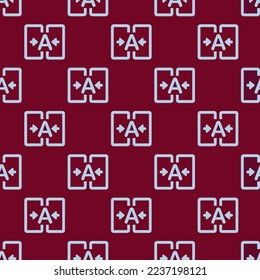 Seamless repeating tiling auto merge cell flat icon pattern of tyrian purple and pale aqua color. Design for notes.