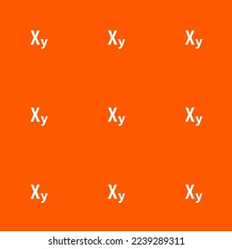 Seamless repeating tiling axis xy flat icon pattern of tangelo and white color. Design for birthday party banner.