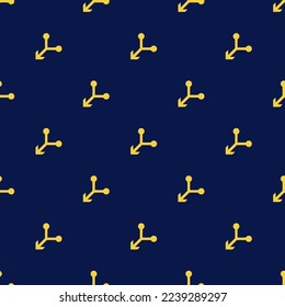 Seamless repeating tiling axis y flat icon pattern of oxford blue and sandstorm color. Background for notebook.