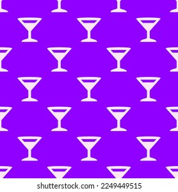 Seamless repeating tiling bar  flat icon pattern of violet and lavender blush color. Design for birthday party banner.