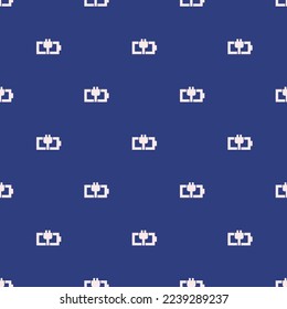Nahtlos wiederholende Kipp-Akku-Ladeflachbild von st. Patrick's blau und Leinenfarbe. Design für Ankündigung.