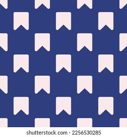 Seamless repeating tiling bookmark flat icon pattern of st. patrick's blue and linen color. Design for postcard.