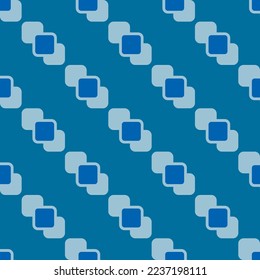 Seamless repeating tiling bring to top flat icon pattern of sapphire blue and pale cerulean color. Background for menu.