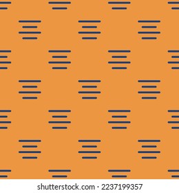 Seamless repeating tiling center justified flat icon pattern of indian yellow and st. patrick's blue color. Background for office.