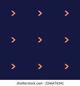 Nahtlose Wiederholung Kipp-Chevron rechts flaches Symbol Muster von Oxford blau und blasser Kupfer Farbe. Hintergrund für den Flyer.