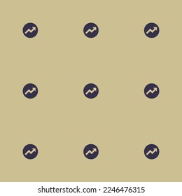 Seamless repeating tiling circle growth flat icon pattern of tan and onyx color. Background for flyer.