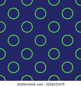 Seamless repeating tiling circle thin flat icon pattern of st. patrick's blue and paris green color. Background for wedding invitation.