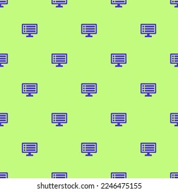 Seamless repeating tiling control guide flat icon pattern of medium spring bud and iris color. Background for desktop.
