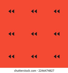 Seamless repeating tiling control rewind variant flat icon pattern of carmine pink and dark jungle green color. Background for story.