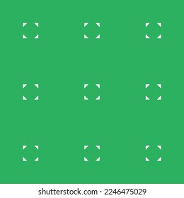 Seamless repeating tiling corner flat icon pattern of medium sea green and white smoke color. Design for name tag.