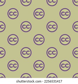 Seamless repeating tiling creative commons flat icon pattern of medium spring bud and dark lavender color. Background for poster.