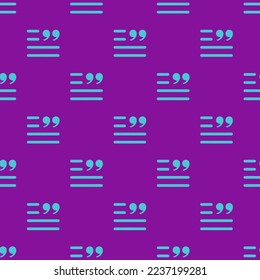 Sencilla repetición de azulejos texto personalizado patrón de icono plano de color morado (munsell) y turquesa medio. Antecedentes de la oficina.