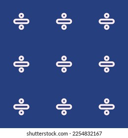 Seamless repeating tiling divide outline flat icon pattern of st. patrick's blue and linen color. Background for notebook.