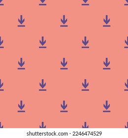 Seamless repeating tiling download flat icon pattern of ruddy pink and dark lavender color. Background for logo design.