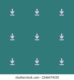 Seamless repeating tiling download flat icon pattern of celadon green and pale lavender color. Two color background.