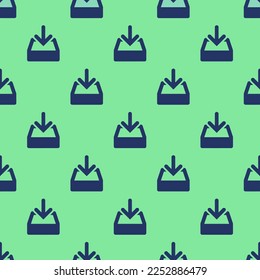 Seamless repeating tiling download flat icon pattern of pearl aqua and st. patrick's blue color. Background for login page.