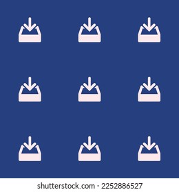 Seamless repeating tiling download flat icon pattern of st. patrick's blue and linen color. Background for presentation.