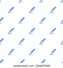 Seamless repeating tiling draw marker flat icon pattern of white and ceil color. Two color background.