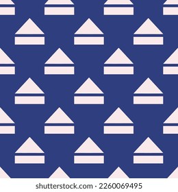 Seamless repeating tiling eject flat icon pattern of st. patrick's blue and linen color. Background for quotes.