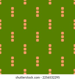 Seamless repeating tiling ellipsis v flat icon pattern of avocado and pink-orange color. Background for wedding invitation.