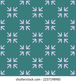 Seamless repeating tiling exit fullscreen flat icon pattern of celadon green and pale lavender color. Background for kitchen.