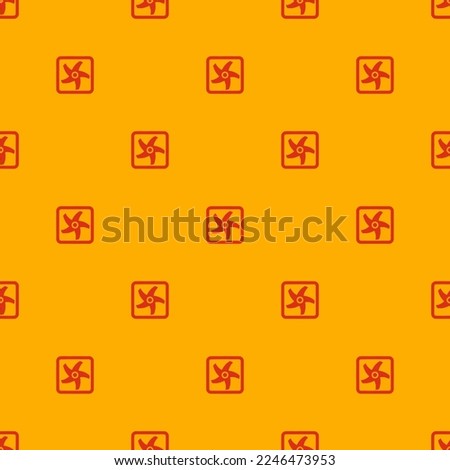 Seamless repeating tiling fan box flat icon pattern of chrome yellow and lust color. Backgorund for tablet.