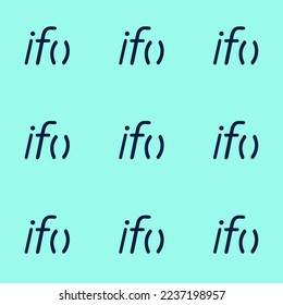 Seamless repeating tiling if flat icon pattern of magic mint and oxford blue color. Background for selfie.