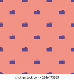 Seamless repeating tiling folder flat icon pattern of ruddy pink and dark lavender color. Background for desktop.