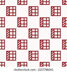 Columna de incandescencia de mosaico repitiendo sin inconvenientes patrón de icono plano de color rojo isabelline y rubby. Antecedentes del afiche.