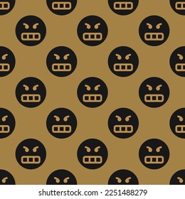 Seamless repeating tiling frustrated flat icon pattern of peru and licorice color. Backgorund for tablet.