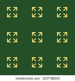 Seamless repeating tiling fullscreen flat icon pattern of hunter green and mellow yellow color. Design for pizza box.