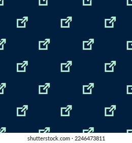 Seamless repeating tiling fullscreen flat icon pattern of oxford blue and magic mint color. Background for desktop.